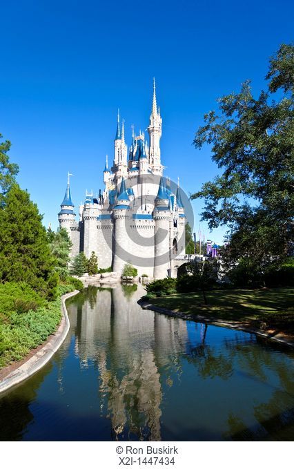 Cinderella's Castle in the Magic Kingdom at Disney World, Kissimmee, Florida