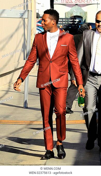 Brandon Micheal Hall spotted at the Jimmy Kimmel Live! Studio Featuring: Brandon Micheal Hall Where: Hollywood, California