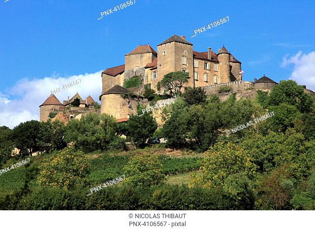 France, Bourgogne Franche Comte, Saone et Loire department (71), Berze le chatel, the castle