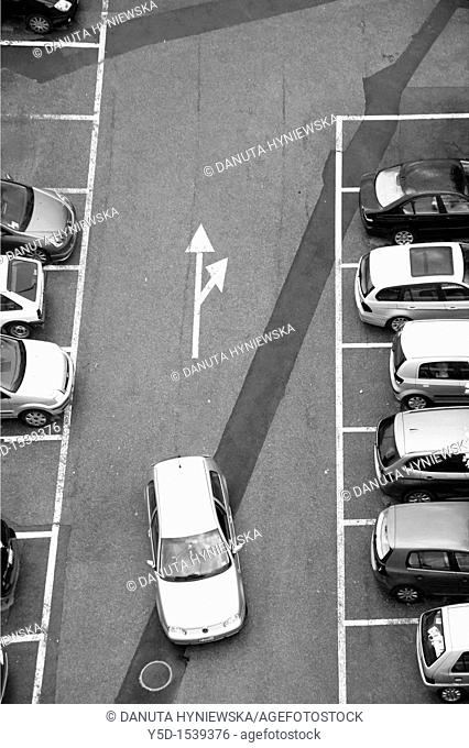 parking place, parking car, parked cars, Geneva, Switzerland