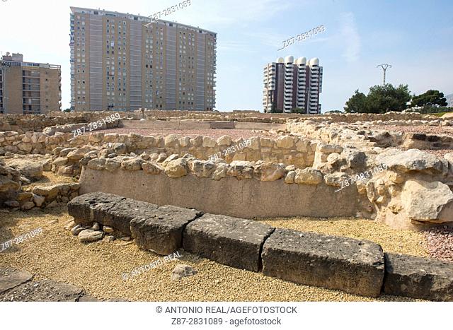 Lucentum archaeological site, Iberian-Roman city, Alicante province, Spain