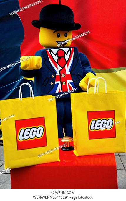 Mayor of London, Sadiq Khan opens world’s largest Lego store in Leicester Square, featuring iconic models, new technology and a tea-loving mascot
