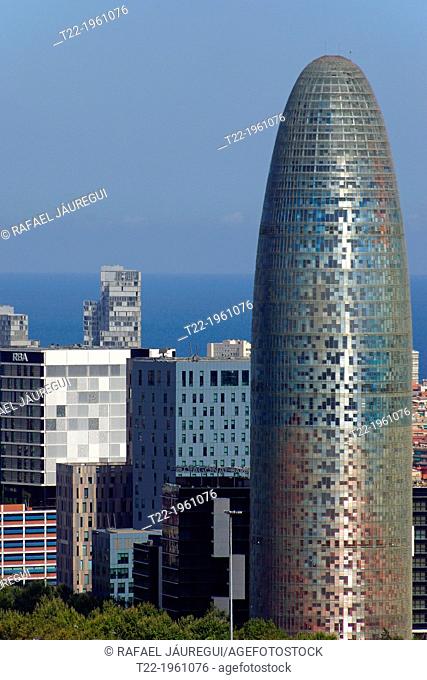 Barcelona (Spain). Agbar tower in Barcelona