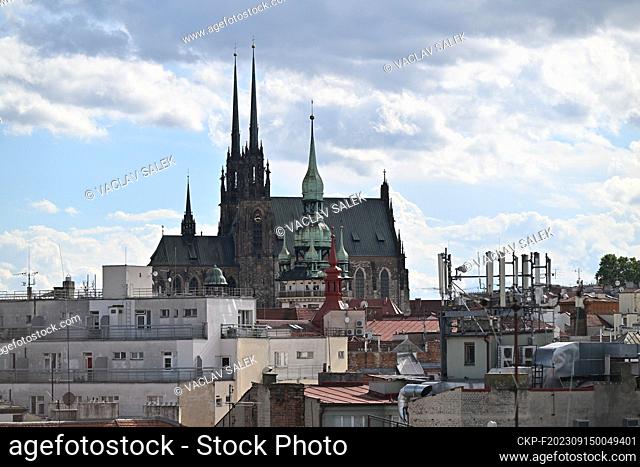 The Cathedral of Saints Peter and Paul, Roman Catholic cathedral located on the Petrov hill in the Brno-stred district of the city of Brno in the Czech Republic