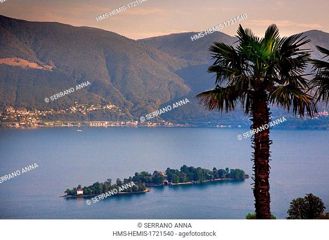 Switzerland, Ticino county, Maggiore Lake, Brissago islands