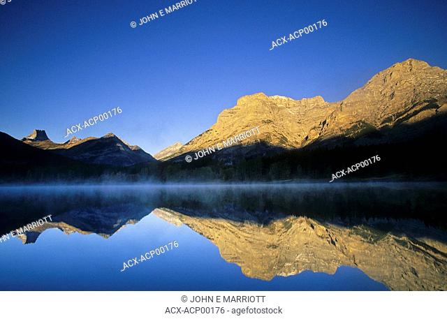 Mount Kidd and Wedge Pond at sunrise, Kananaskis Country, Alberta, Canada