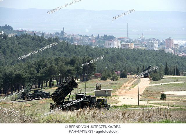 'Patriot' surface-to-air missile systems of the German Bundeswehr are pictured in Kahramanmaras, Turkey, Germany, 25 March 2014