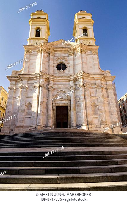 Baroque church of Sant' Anna, Stampace, Cagliari, Sardinia, Italy