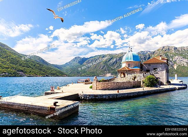 Church of Our Lady of the Rocks in the Adriatic sea, Kotor, Montenegro