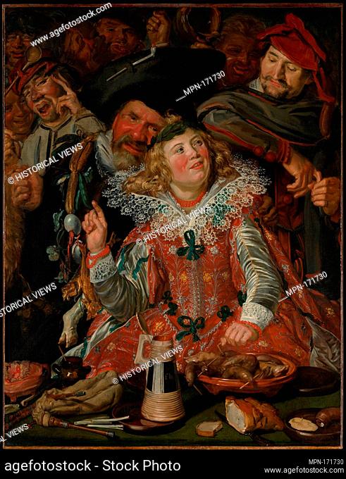 Merrymakers at Shrovetide. Artist: Frans Hals (Dutch, Antwerp 1582/83-1666 Haarlem); Date: ca. 1616-17; Medium: Oil on canvas; Dimensions: 51 3/4 x 39 1/4 in