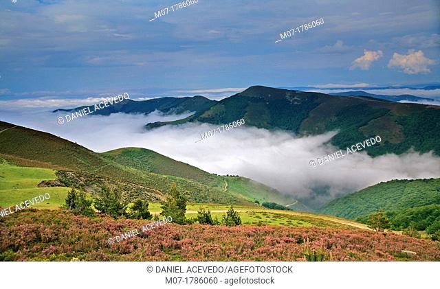 Demanda mountain range, San Lorenzo mountains, Ibérico mountain range, Rioja wine region, La Rioja, Spain, Europe