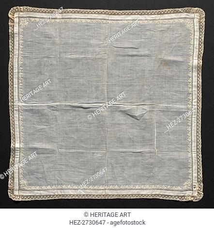 Handkerchief, 1800s. Creator: Unknown