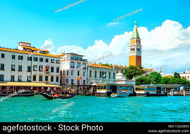 View on San Marco in Venice from Grand Canal, Italy