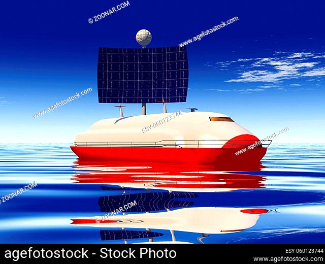 solar cell boat