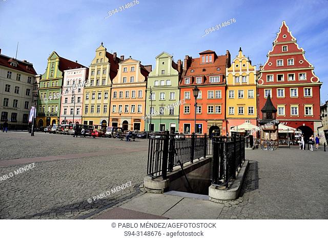 Salt square (Plac Solny) in Wroclaw or Breslau, Poland