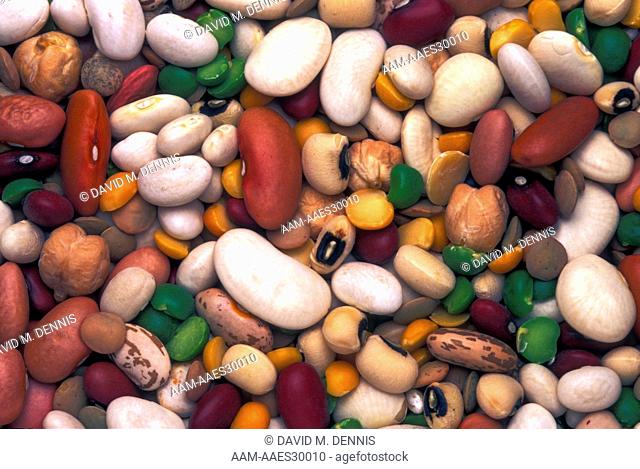 Legumes, a variety of beans, peas and lentils