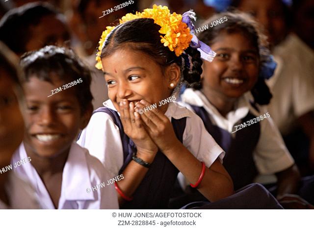 School Children, Saiapet Model Government School. Chennai (Madras), Tamil Nadu, South India, Asia