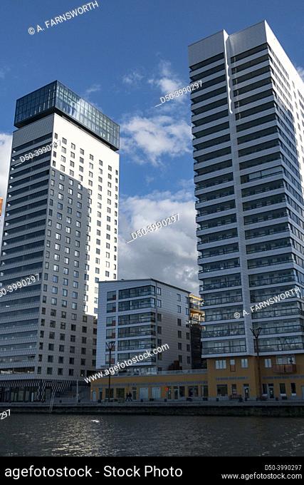 Stockholm, Sweden High rise apartment buildings in Liljeholmskajen district