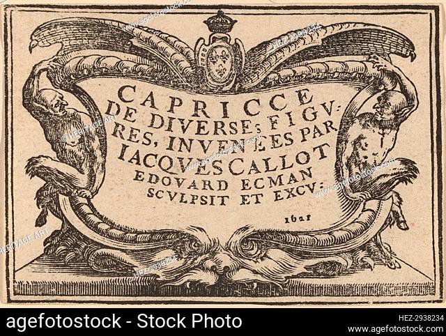 Title Page for The Capricci, 1621. Creator: Edouard Eckman