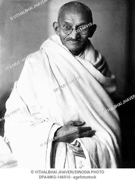 Famous political figure Mahatma Gandhi , India NO MR