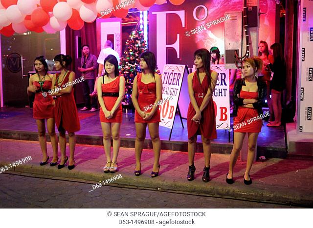 Bar girls and prostitutes, Pattaya beach resort and centre for sex tourism, Thailand