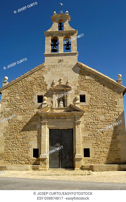 church of Mare Deu del Llosar, Teruel province, Maestrazgo, Aragon, Spain