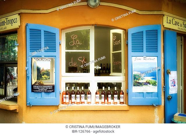 Wine shop in St. Tropez, Provence, France