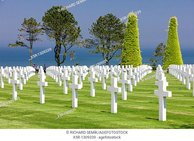 American Military Cemetery, Omaha Beach, Colleville-sur-Mer, Normandy, France