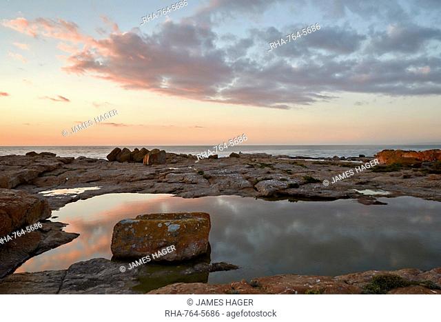 Clouds at sunset along the coast, Elands Bay, South Africa, Africa