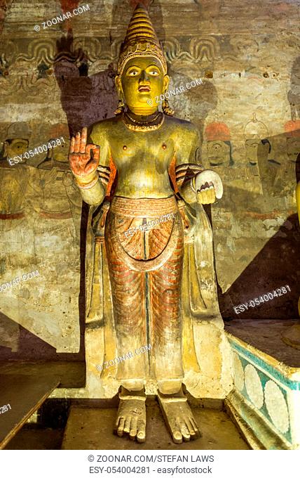 The golden temple of Dambulla is world heritage site and has a total of a total of 153 Buddha statues, three statues of Sri Lankan kings and four statues of...