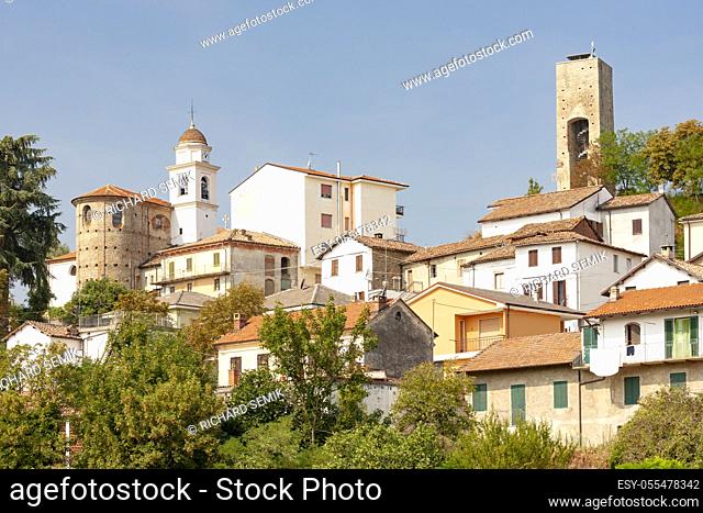 historical town of Cremolino, Piemonte, Italy