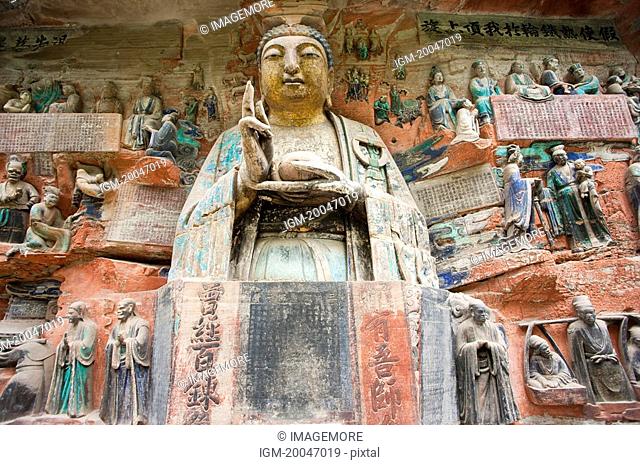 Buddha Shakyamuni, The Dazu Rock Carvings, Chongqing, China
