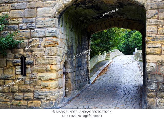 Gate House and Bridge Warkworth Northumberland England