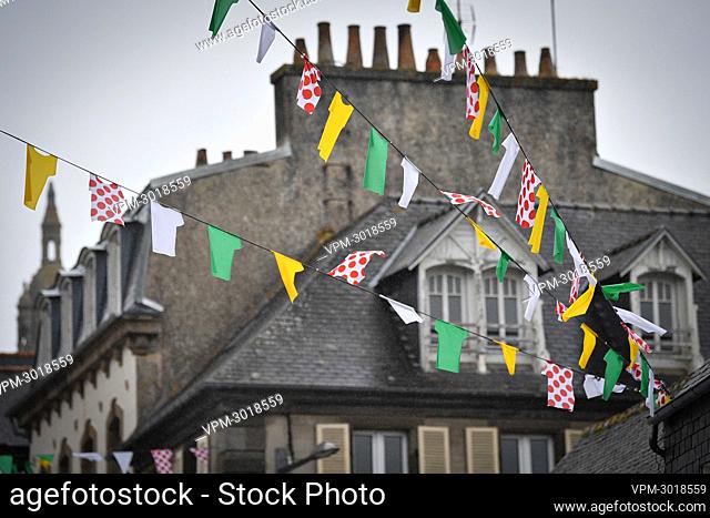 Illustration picture taken during the preparations ahead of the 108th edition of the Tour de France cycling race, in Brest, France, Friday 25 June 2021