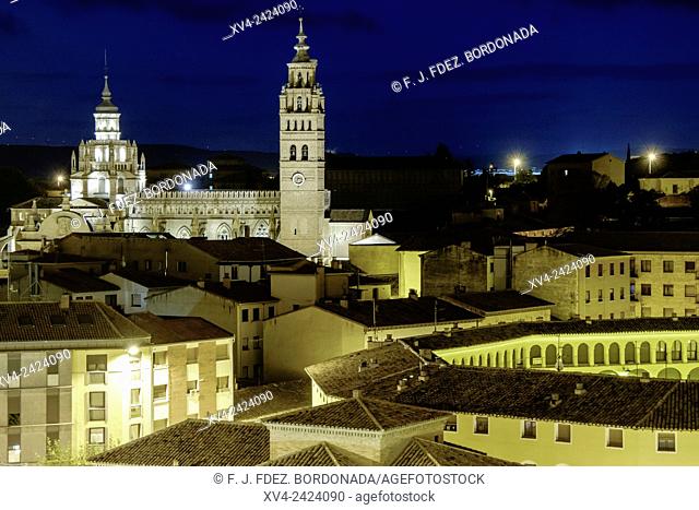 Tarazona, by night Zaragoza province, Aragon Spain