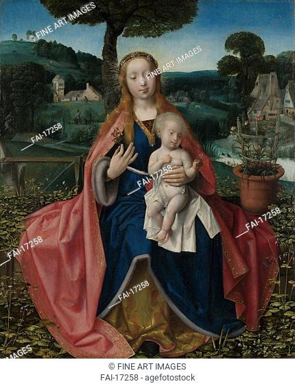 The Virgin and Child in a Landscape. Provost (Provoost), Jan (1465-1529). Oil on wood. Early Netherlandish Art. Early16th cen