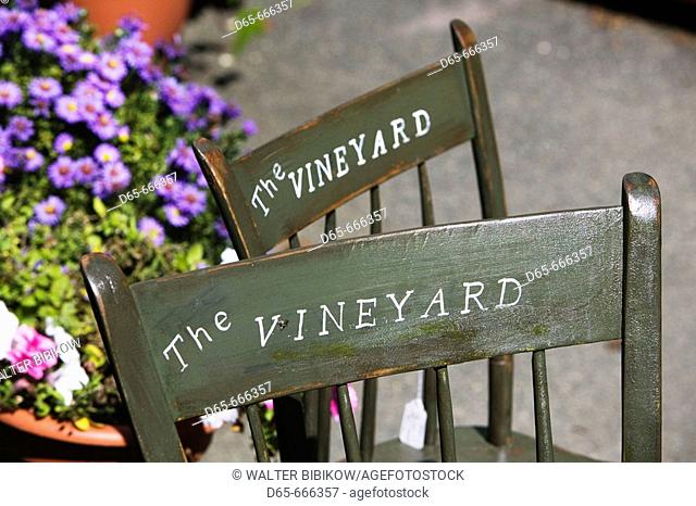 USA-MASSACHUSETTS-Martha's Vineyard: North Tisbury- Vineyard Chairs