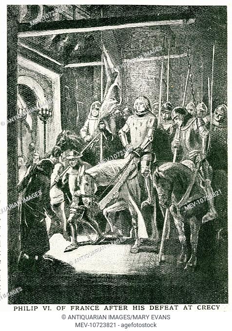 Philip Vi Of France After His Defeat At Crecy