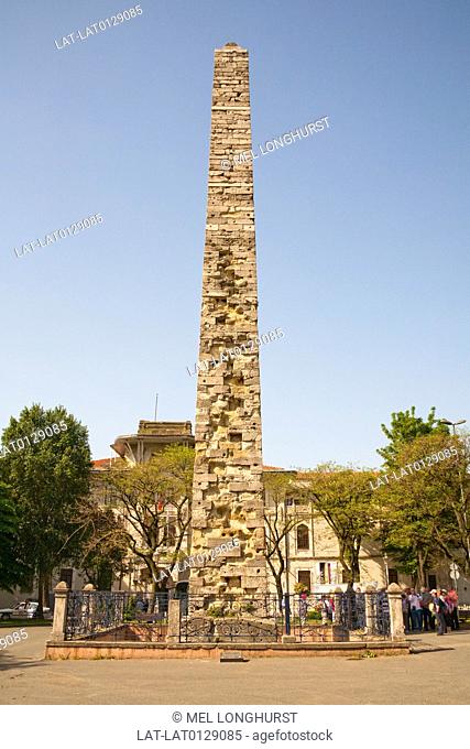 The Column of Constantine in the Hippodrome, is one of the most important examples of Roman art in Istanbul. The column is 35 meters tall