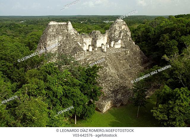 Mayan ruins. Becan. Campeche. Mexico