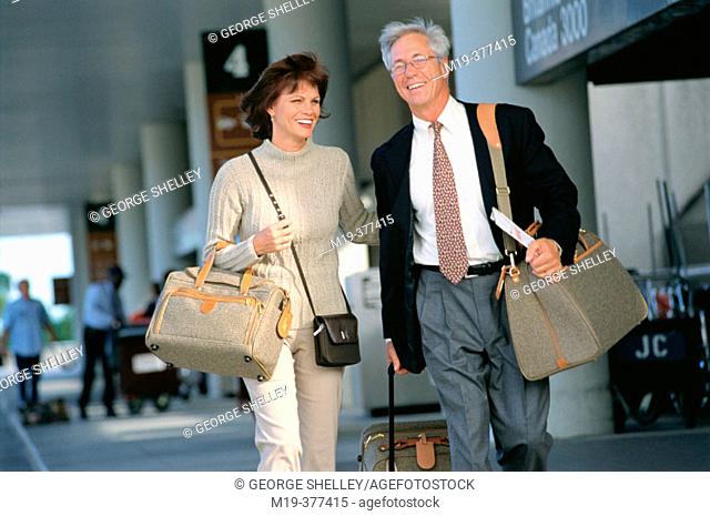 couple at an airport