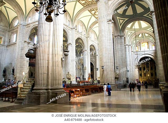 Mexico City Metropolitan Cathedral (1573-1813).Interior.Mexico City