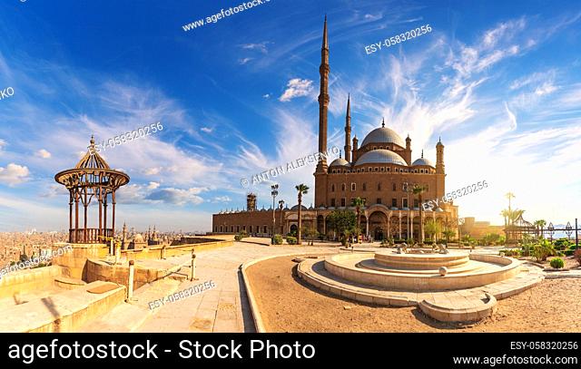 The Great Mosque of Muhammad Ali Pasha or Alabaster Mosque in the Cairo Citadel, Egypt