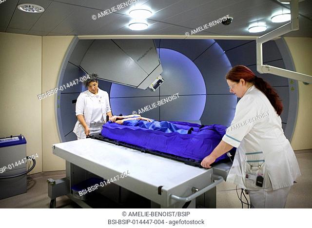 Reportage in the Rinecker Proton Therapy Centre in Munich, Germany. The centre is equipped with the latest protontherapy treatment technology