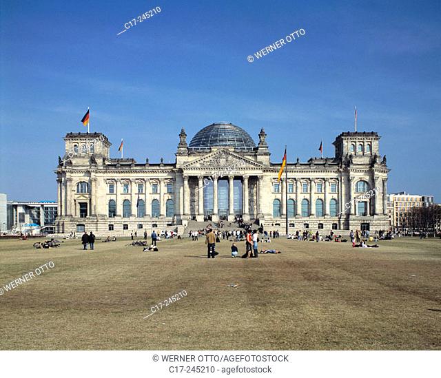 The Reichstag. Platz der Republik. Berlin. Germany