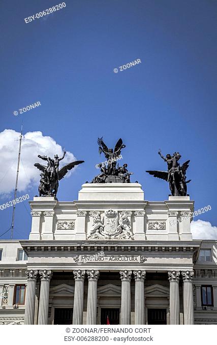 Agriculture ministry Image of the city of Madrid, its characteristic architecture
