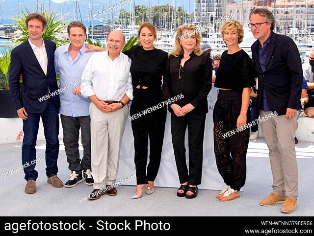 7th Cannes Film Festival - De Son Vivant Photocall Featuring: Ctherine Deneuve, Emmanuelle Bercot, Benoit Magimel, Gabriel Sara, Cecile de France