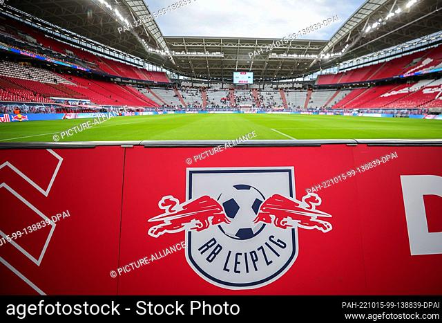 15 October 2022, Saxony, Leipzig: Soccer: Bundesliga, Matchday 10, RB Leipzig - Hertha BSC at the Red Bull Arena. View of the stadium before kickoff
