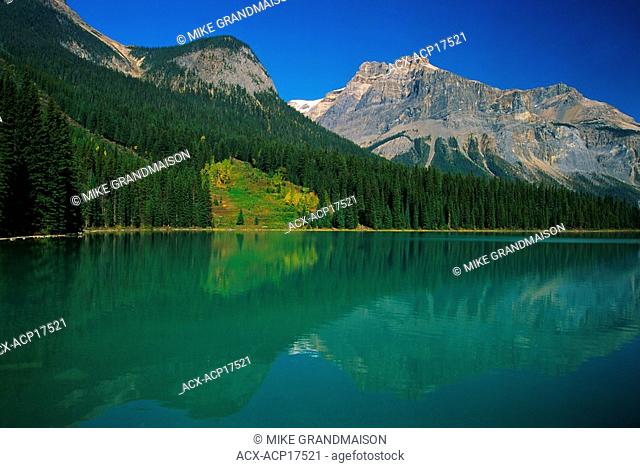 Emerald Lake and Michael Peak, Yoho National Park, British Columbia, Canada