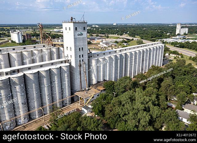 Hutchinson, Kansas - A large Cargill grain elevator, one of many in the city